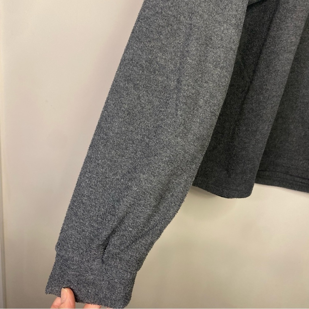 Men's The North Face Pull Over Gray Sweater Hiking Outdoors Size Large Crew Neck - Picture 7 of 11